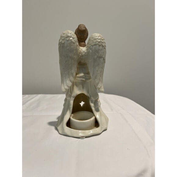 Potpourri Designs White Ceramic Angel Candle‎ holder, Tealight, Christmas - Picture 3 of 6